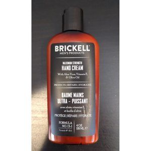 Brand New Sealed Brickell Maximum Strength Hand Cream 4oz